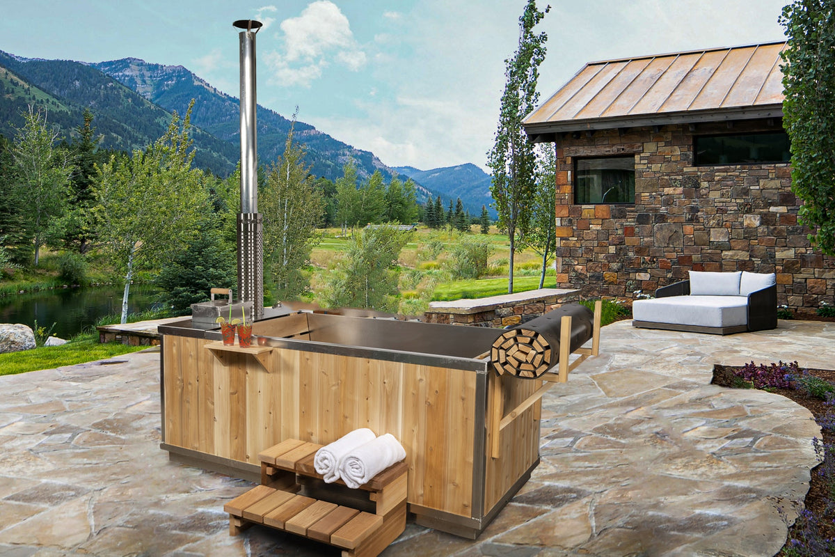 Canadian Timber LeisureCraft The Starlight – Bain à remous chauffé au bois