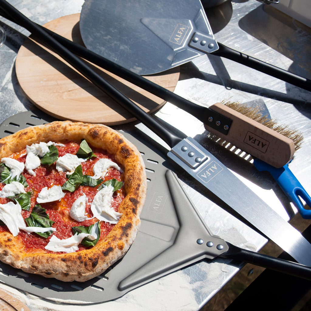 Alfa 48-Inch 5-Piece Wood Large Pizza Peel Set