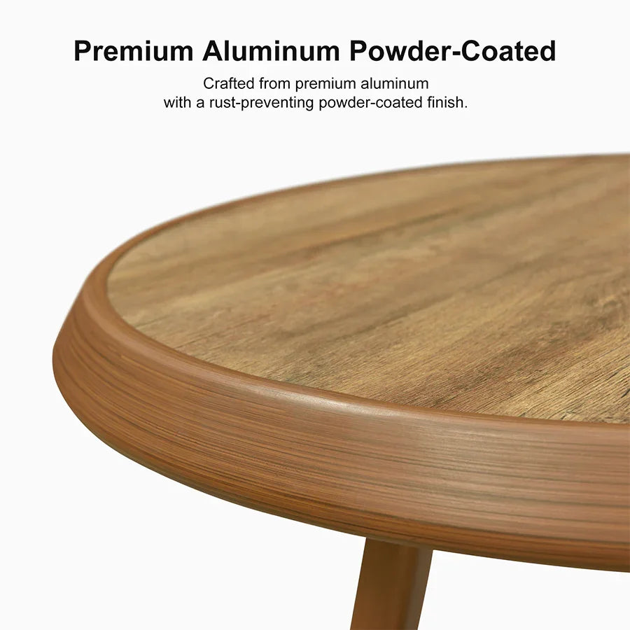 PURPLE LEAF Outdoor Bar Table Patio Dining Table Coffee Kitchen Breakfast Bistro Pub Bar Table for Patio Poolside