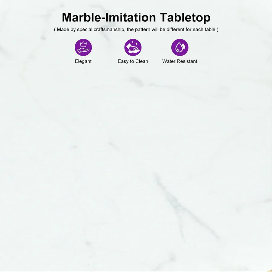 PURPLE LEAF Outdoor Bar Table Patio Dining Table Coffee Kitchen Breakfast Bistro Pub Bar Table for Patio Poolside