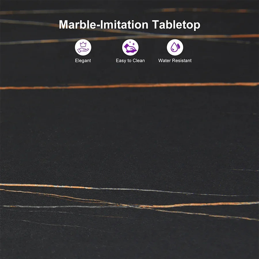 PURPLE LEAF Outdoor Bar Table Patio Dining Table Coffee Kitchen Breakfast Bistro Pub Bar Table for Patio Poolside
