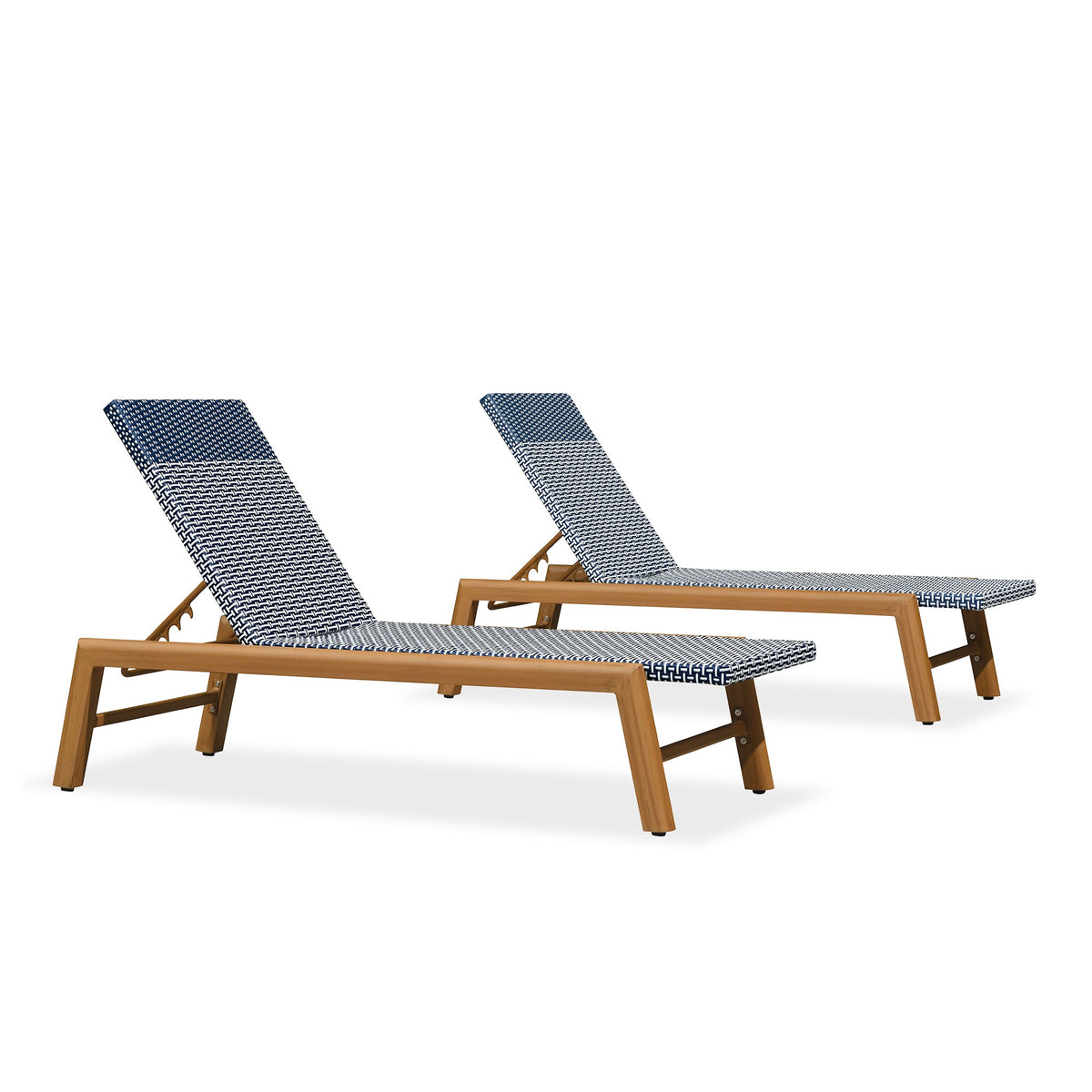 PURPLE LEAF Pool Oversized Lounge Chairs Rattan Aluminium Patio Chaise Lounge Outdoor Adjustable Recliner Finish Loungers Woven PE Sun Chairs for Poolside Deck Beach