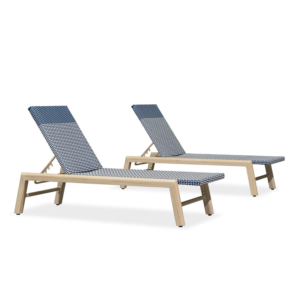 PURPLE LEAF Pool Oversized Lounge Chairs Rattan Aluminium Patio Chaise Lounge Outdoor Adjustable Recliner Finish Loungers Woven PE Sun Chairs for Poolside Deck Beach