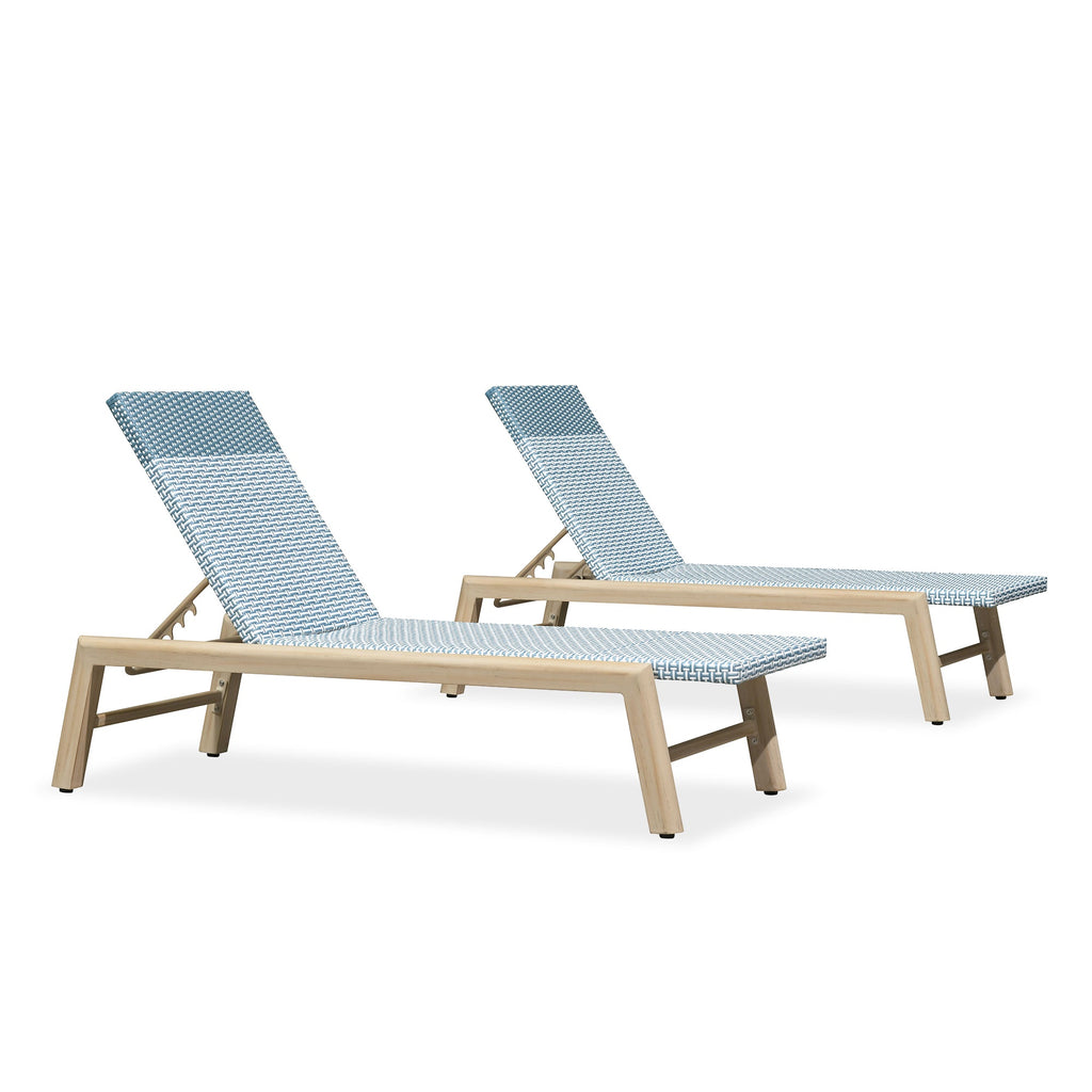PURPLE LEAF Pool Oversized Lounge Chairs Rattan Aluminium Patio Chaise Lounge Outdoor Adjustable Recliner Finish Loungers Woven PE Sun Chairs for Poolside Deck Beach