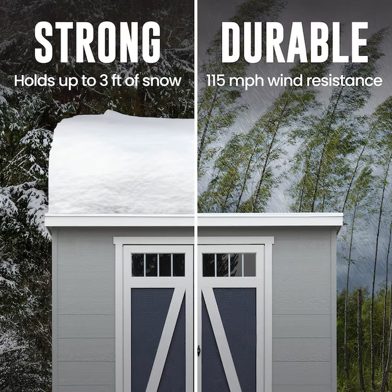 Modern 8-Ft X 6-Ft Wood Outdoor Storage Shed (Floor Included)