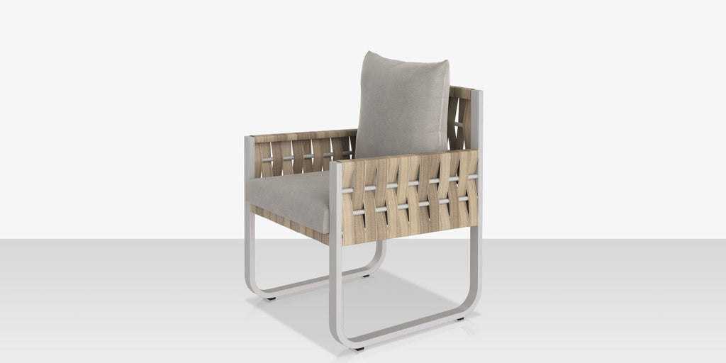 Scorpio Dining Arm Chair, Gray