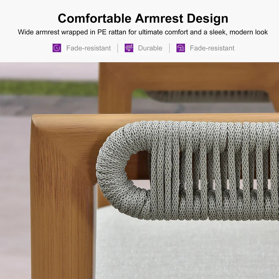 Clearance - PURPLE LEAF Outdoor Bar Stool Counter Stools Rattan Bar Chair with Back Aluminum Modern Barstools for Patio Garden Kitchen