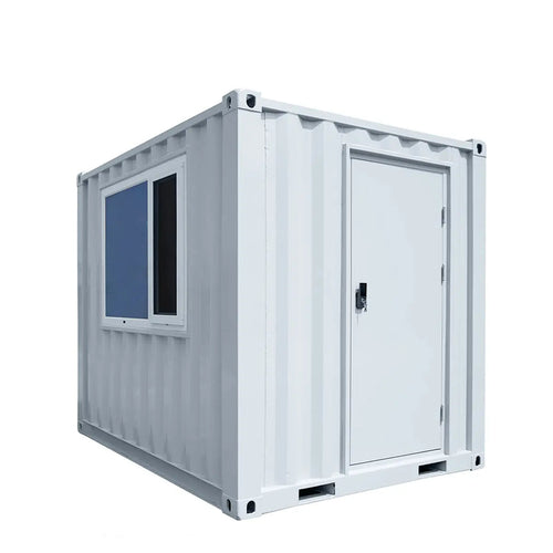 10' Custom Built Steel Container Office, 57 Sq-Ft Working Area, 3 Ergonomic Office Chairs, TMG-SCO10