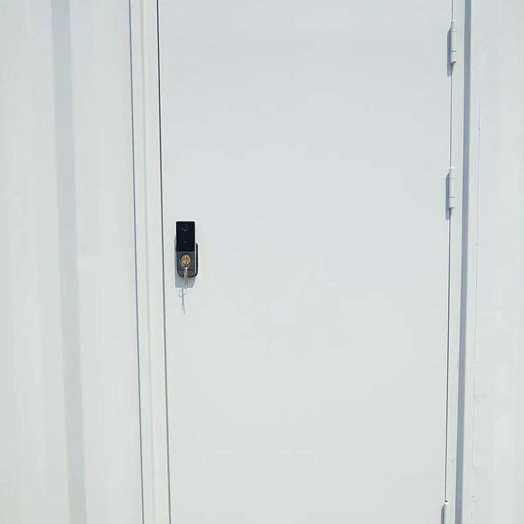 10' Custom Built Steel Container Office, 57 Sq-Ft Working Area, 3 Ergonomic Office Chairs, TMG-SCO10