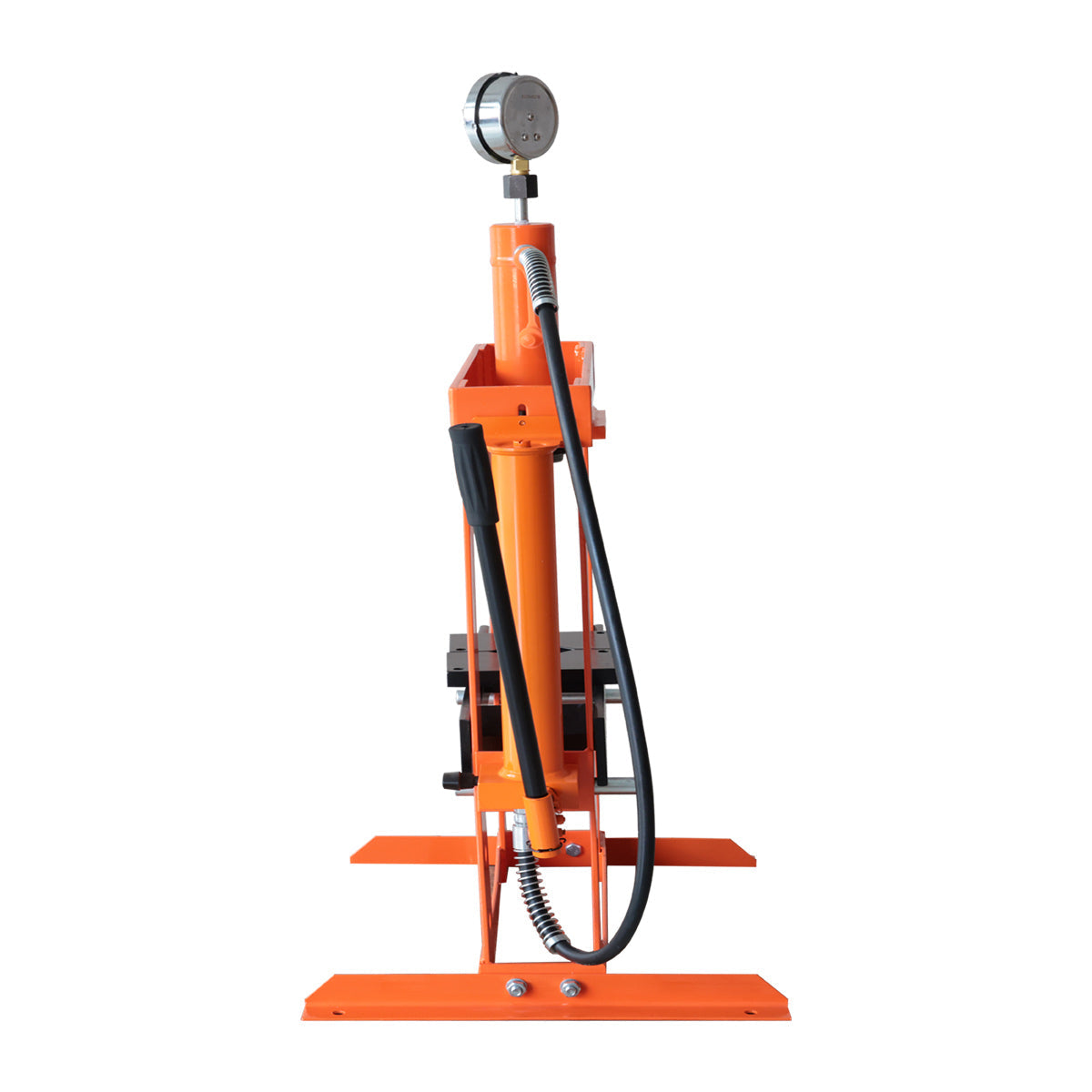 10 Ton Capacity Hydraulic Shop Press, Long Lever Manual Operation, 3 Bed Height Positions, TMG-ASP10 (Discontinued – No Longer Available)