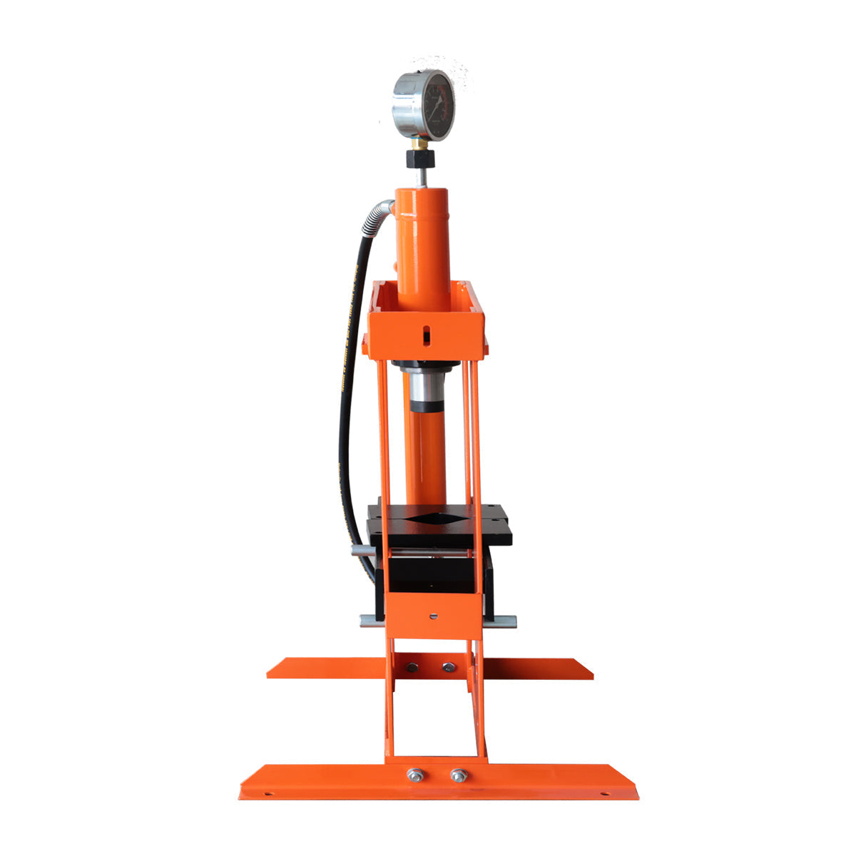 10 Ton Capacity Hydraulic Shop Press, Long Lever Manual Operation, 3 Bed Height Positions, TMG-ASP10 (Discontinued – No Longer Available)