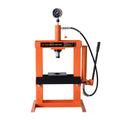 10 Ton Capacity Hydraulic Shop Press, Long Lever Manual Operation, 3 Bed Height Positions, TMG-ASP10 (Discontinued – No Longer Available)