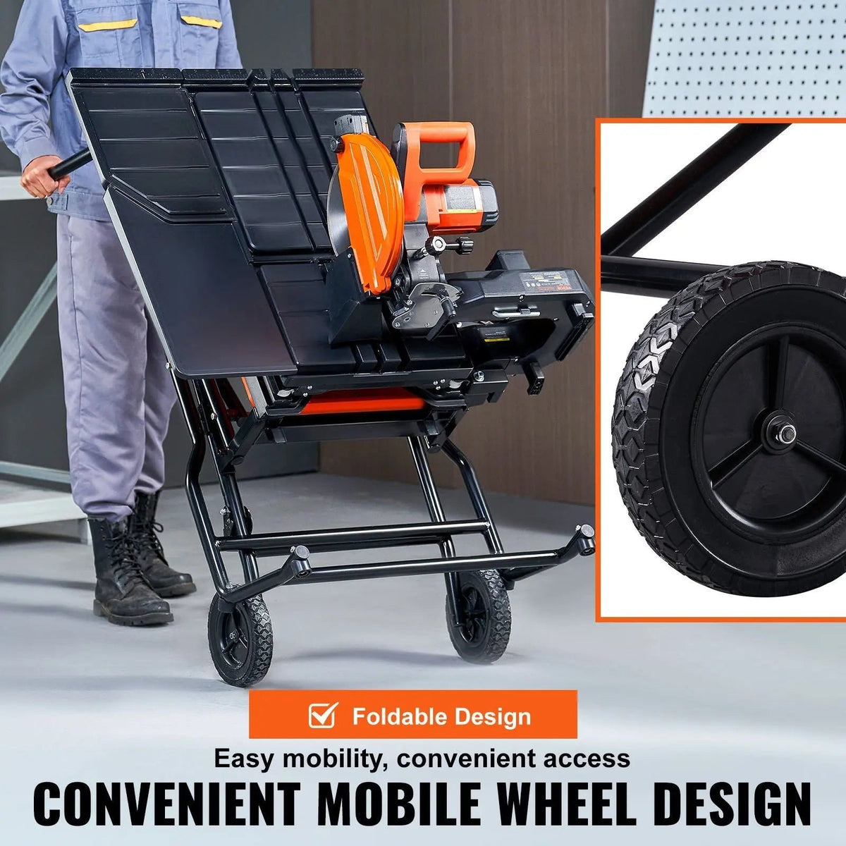 10" Wet Tile Cutter, 4500 RPM Motor, Adjustable Stand Included, Precision Cutting Performance, DOBA-WTC10