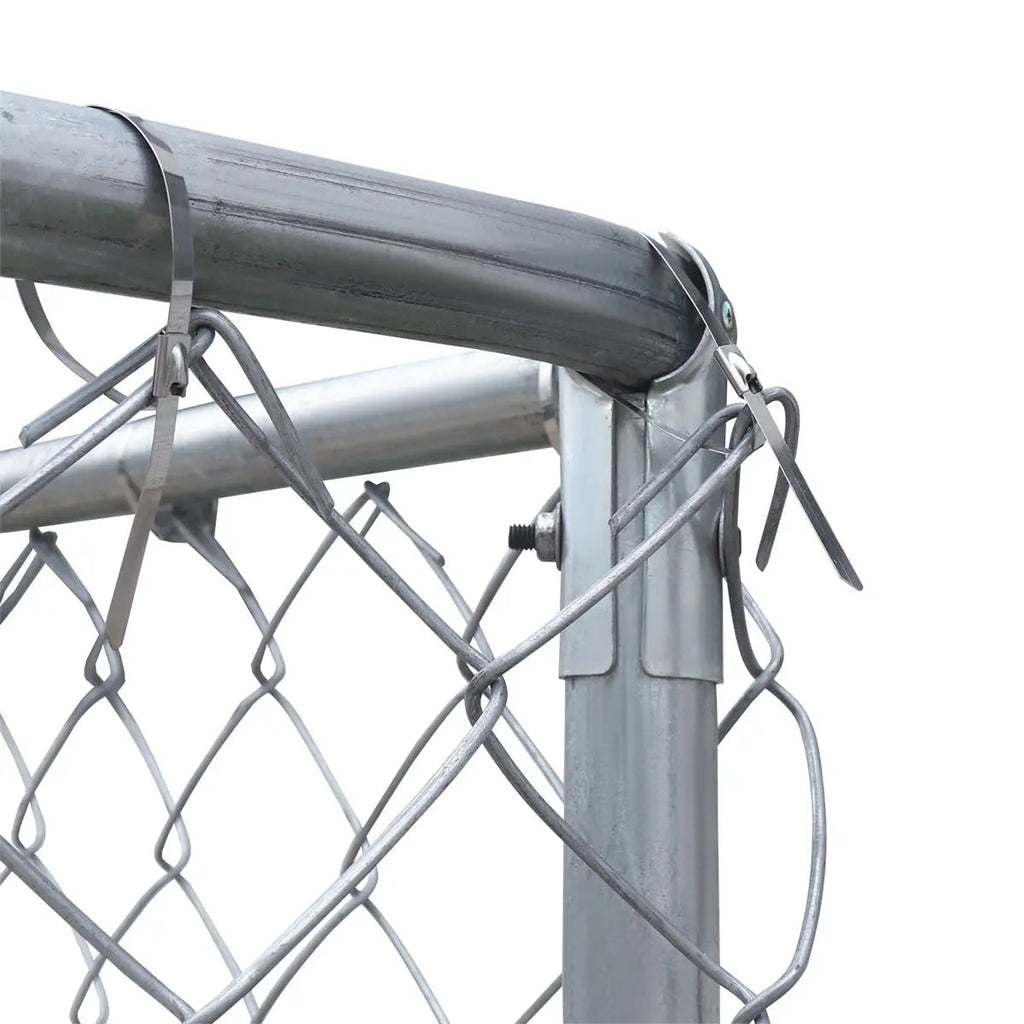 10' x 20' Outdoor Dog Kennel Playpen, Outdoor Dog Runner, Pet Exercise House, Lockable Gate, 6' Chain-Link Fence, TMG-DCP1020