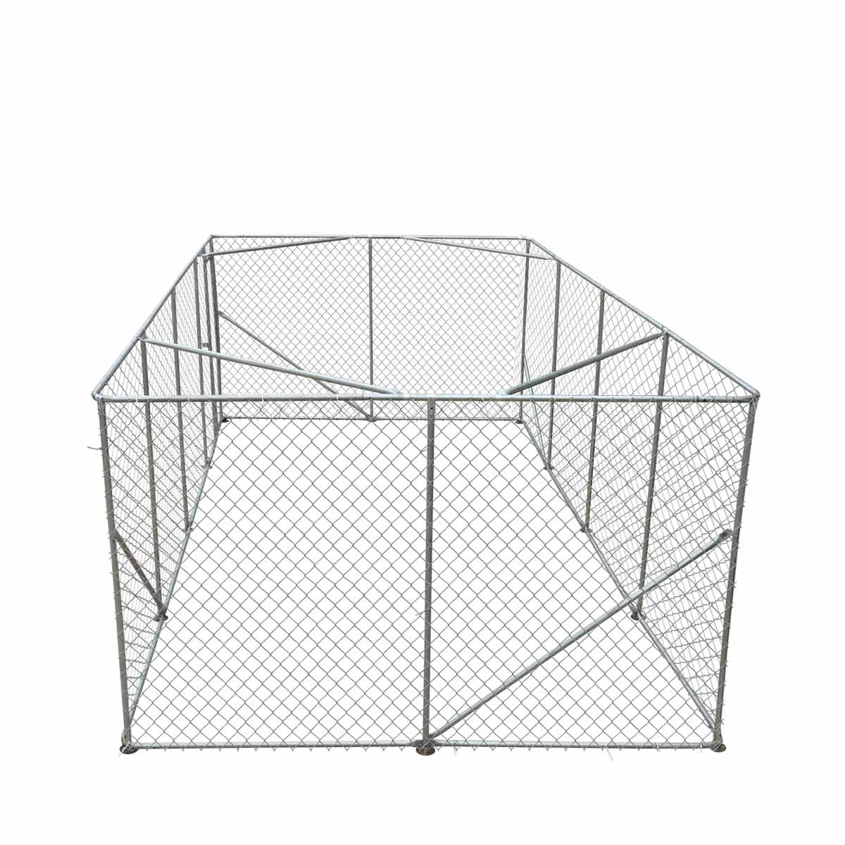 10' x 20' Outdoor Dog Kennel Playpen, Outdoor Dog Runner, Pet Exercise House, Lockable Gate, 6' Chain-Link Fence, TMG-DCP1020