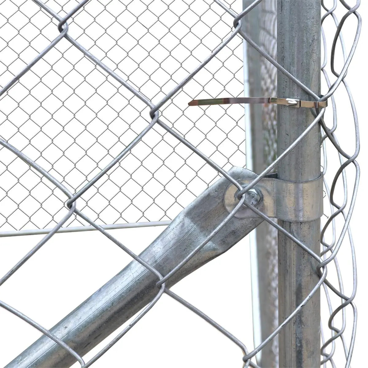 10' x 20' Outdoor Dog Kennel Playpen, Outdoor Dog Runner, Pet Exercise House, Lockable Gate, 6' Chain-Link Fence, TMG-DCP1020