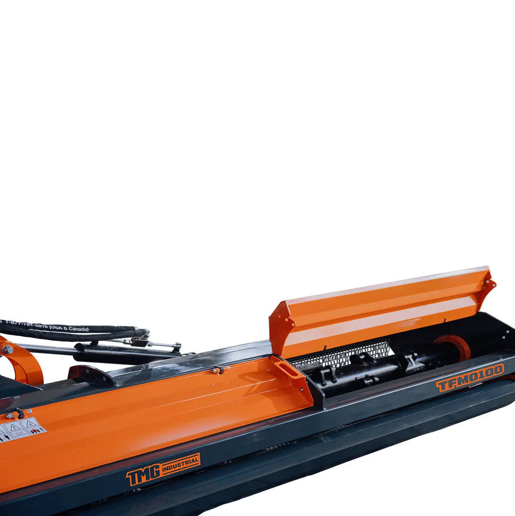 100" Ditch Bank Flail Mower, Offset Verge & Slope Cutter for Tractors 80-120 HP, Italian Gearbox TMG-TFMO100