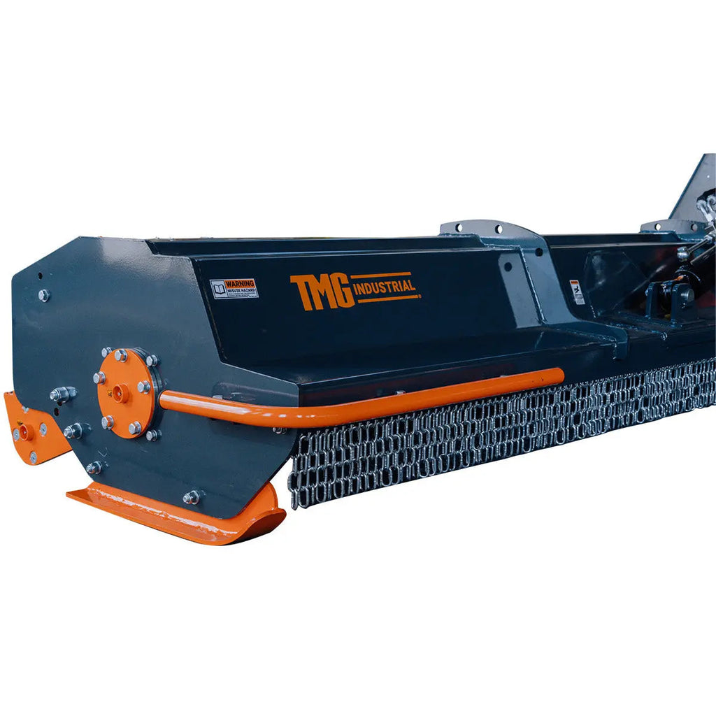 100" Ditch Bank Flail Mower, Offset Verge & Slope Cutter for Tractors 80-120 HP, Italian Gearbox TMG-TFMO100