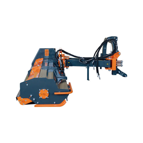 100" Ditch Bank Flail Mower, Offset Verge & Slope Cutter for Tractors 80-120 HP, Italian Gearbox TMG-TFMO100