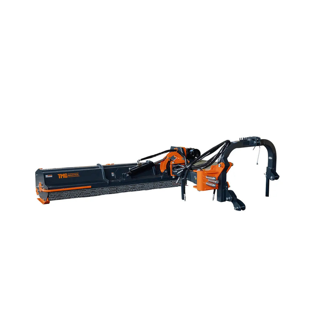 100" Ditch Bank Flail Mower, Offset Verge & Slope Cutter for Tractors 80-120 HP, Italian Gearbox TMG-TFMO100