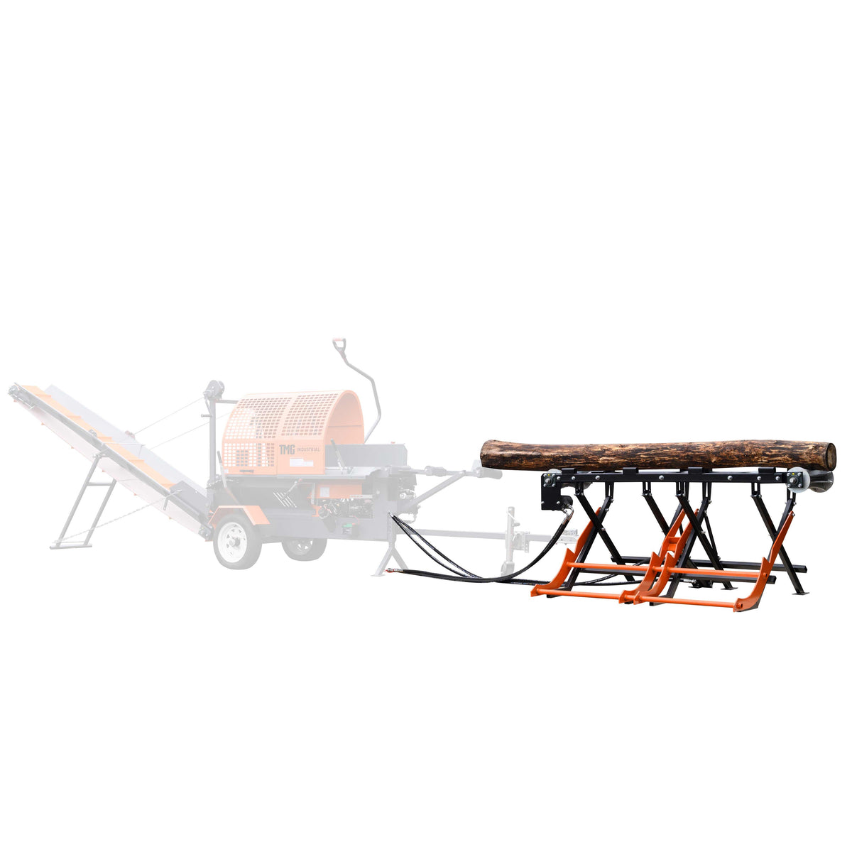 1000 lb Hydraulic Log Lift for TMG-GLS16/20 Firewood Processor, Chain Drive Infeed, TMG-LLS16