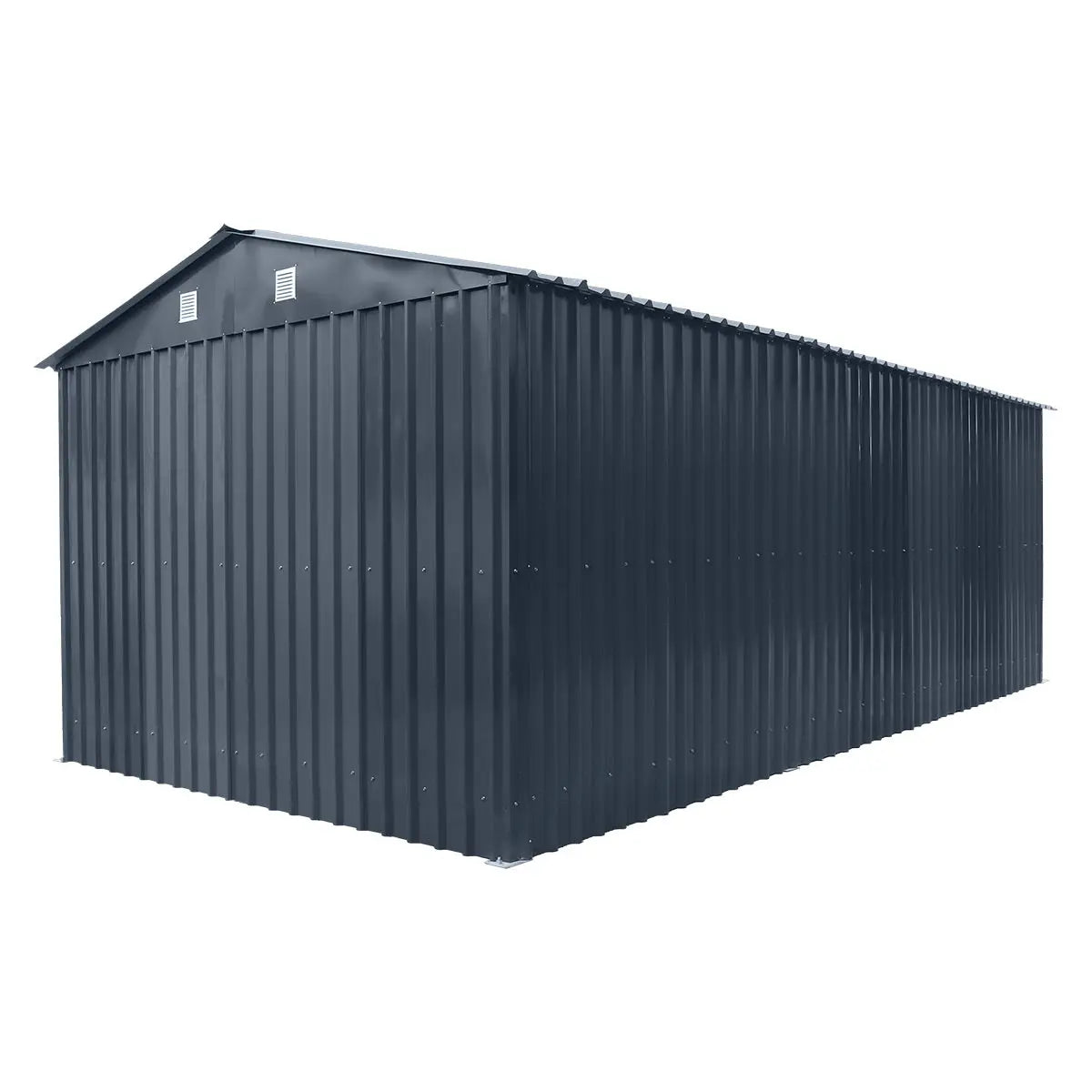 TMG Heavy Series™ 10' x 20' Metal Garage Shed with Double Front Doors and Side Entry Door, 8' Peak Height TMG-MS1020B
