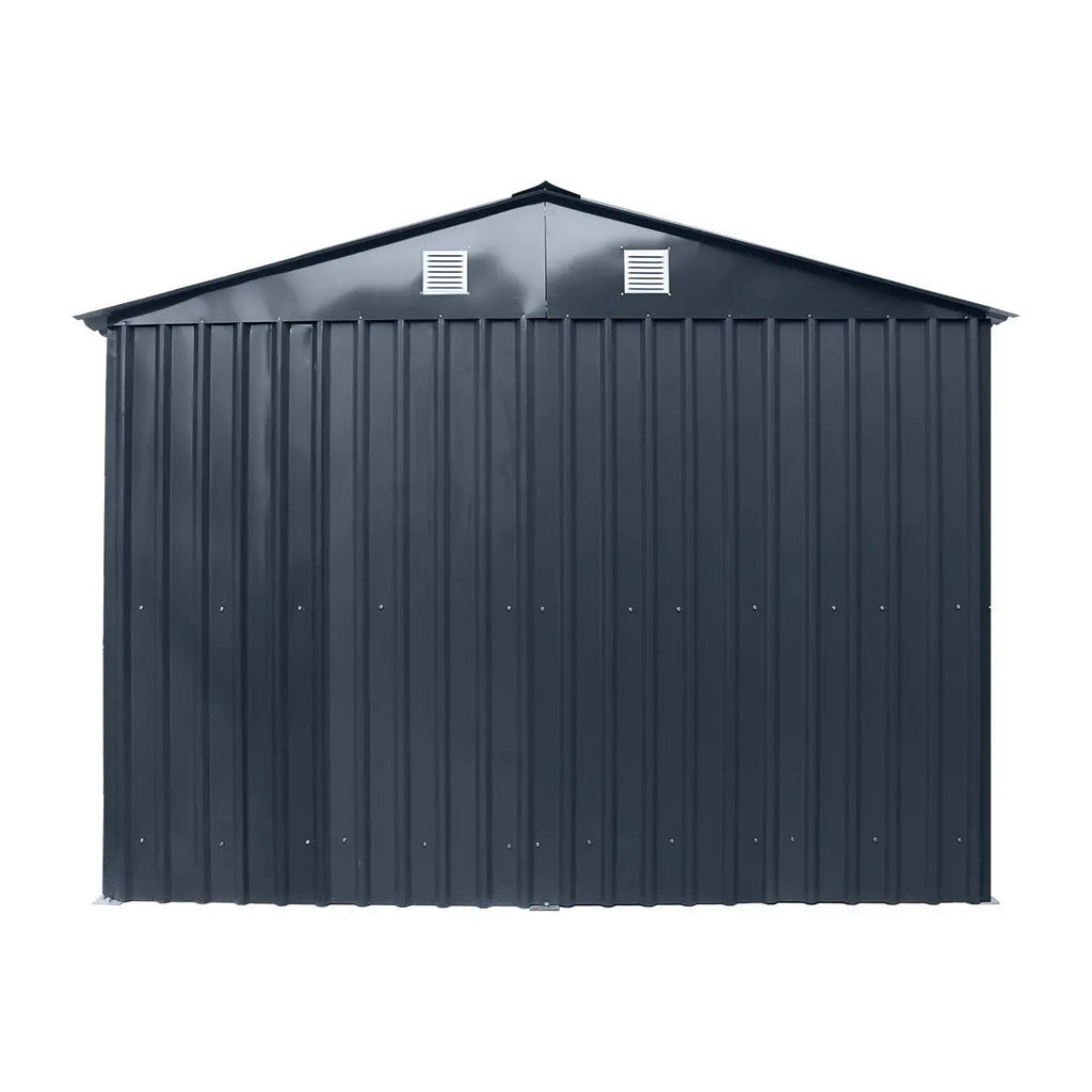 TMG Heavy Series™ 10' x 20' Metal Garage Shed with Double Front Doors and Side Entry Door, 8' Peak Height TMG-MS1020B