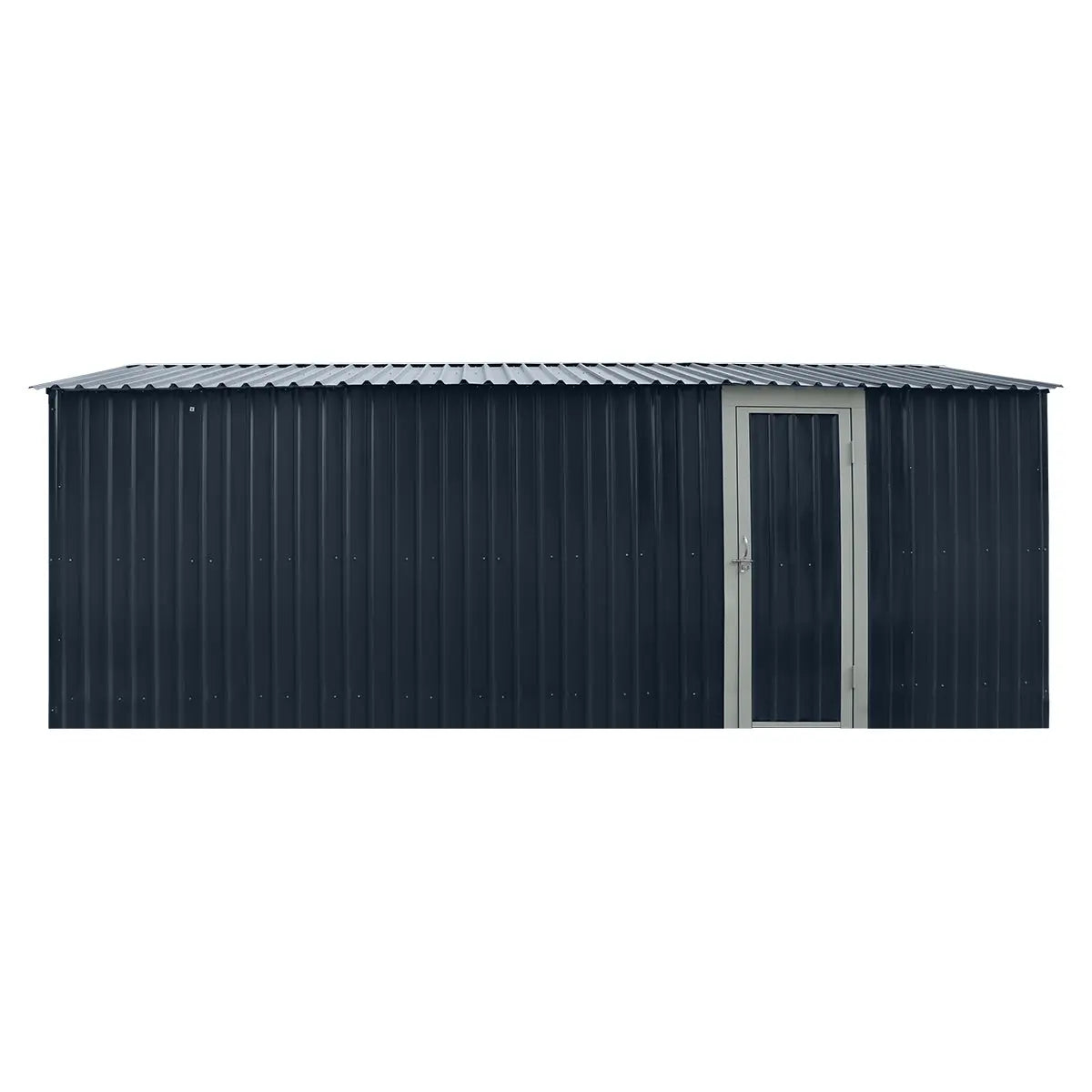 TMG Heavy Series™ 10' x 20' Metal Garage Shed with Double Front Doors and Side Entry Door, 8' Peak Height TMG-MS1020B