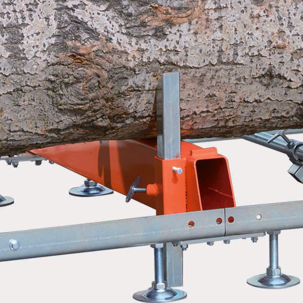 27” Portable Sawmill, 10’ Log Length Capacity, 27” Log Diameter, 15 HP RATO-R420 Engine, 12-¾’ Track Length (Extensions Available), TMG-PSM27R