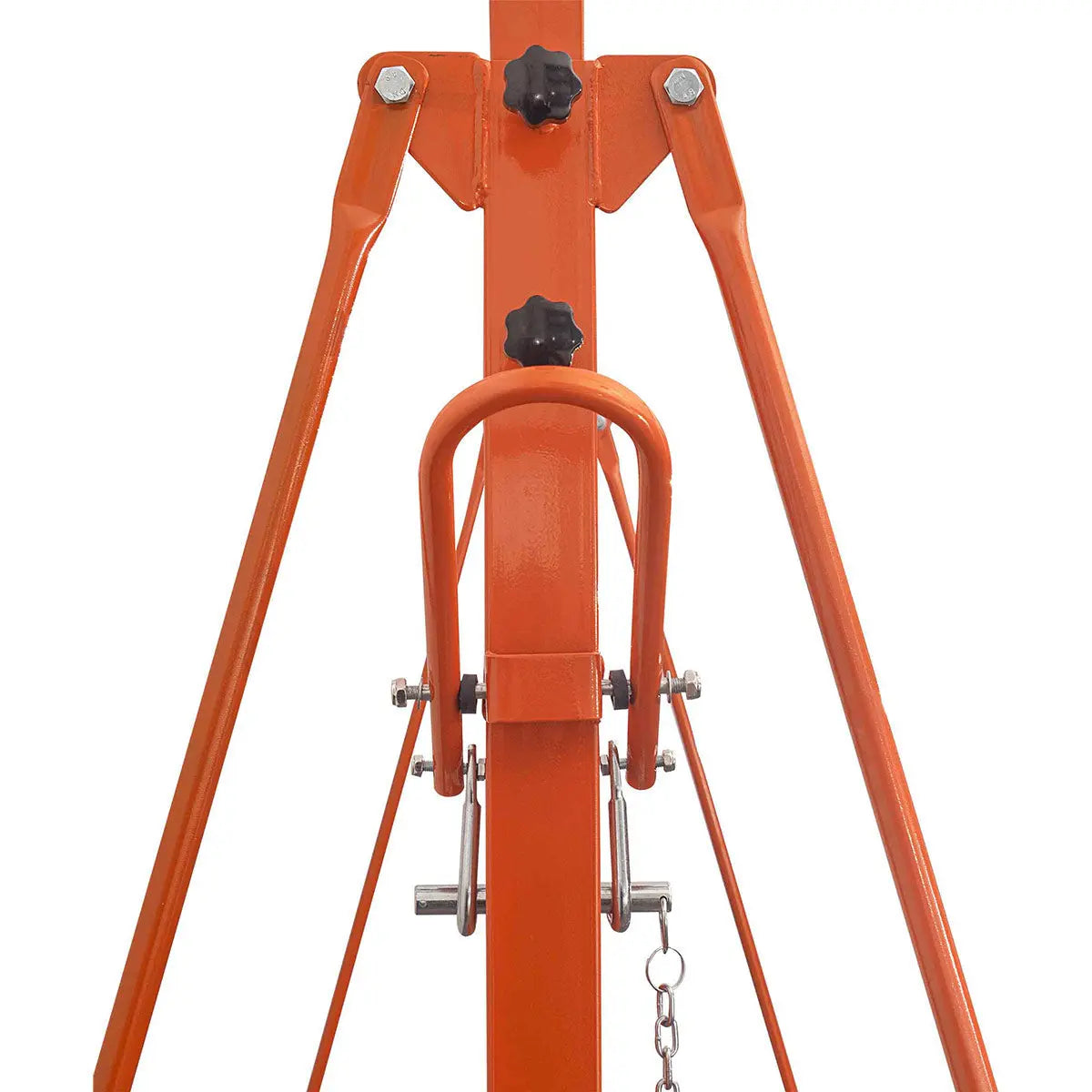 1100-lb Adjustable Height All-Steel Gantry Crane, Auto-Lock, 95" Min. Height, 142" Max. Height, Locking Swivel Caster Wheels, TMG-AGC06(Previously TMG-AGC05)