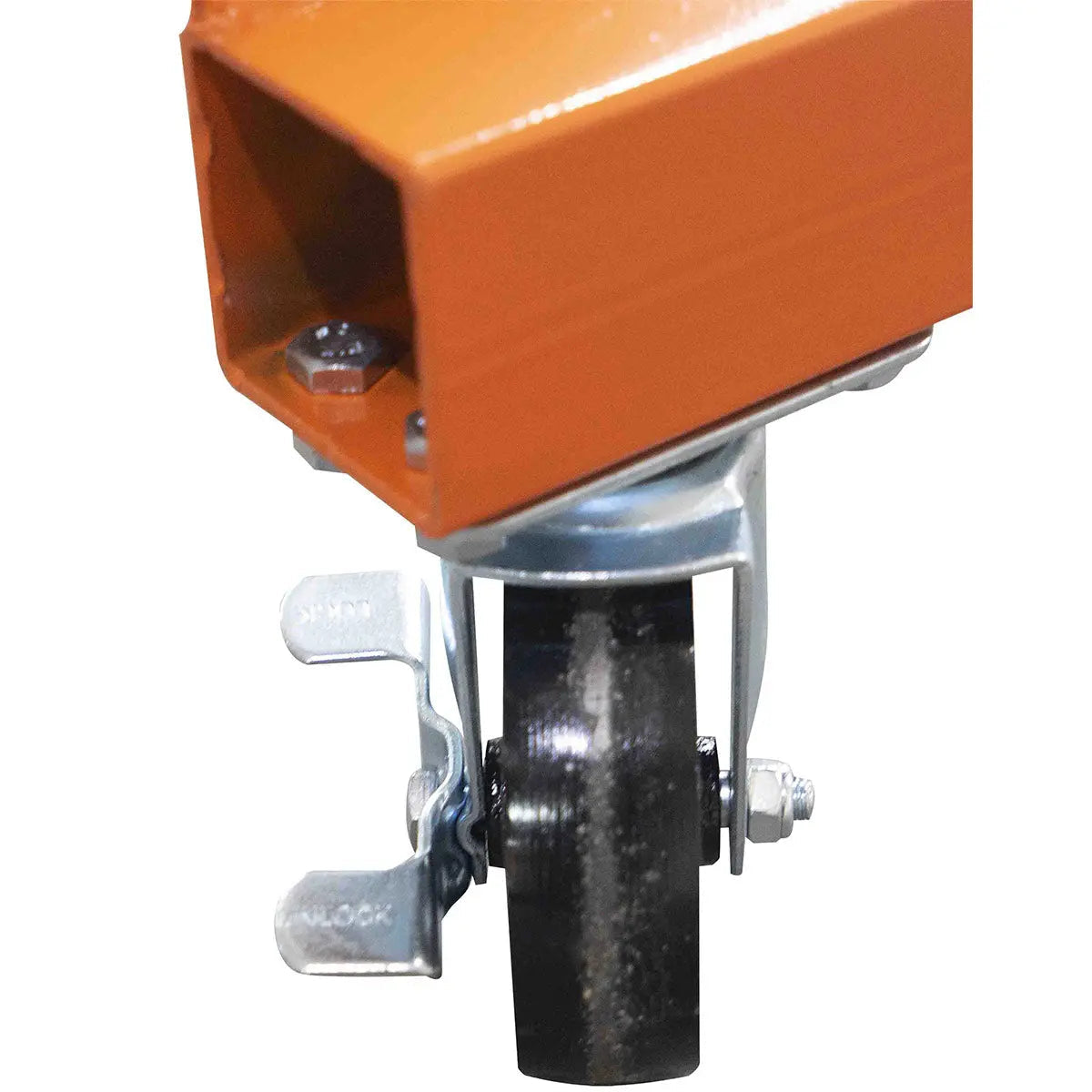 1100-lb Adjustable Height All-Steel Gantry Crane, Auto-Lock, 95" Min. Height, 142" Max. Height, Locking Swivel Caster Wheels, TMG-AGC06(Previously TMG-AGC05)