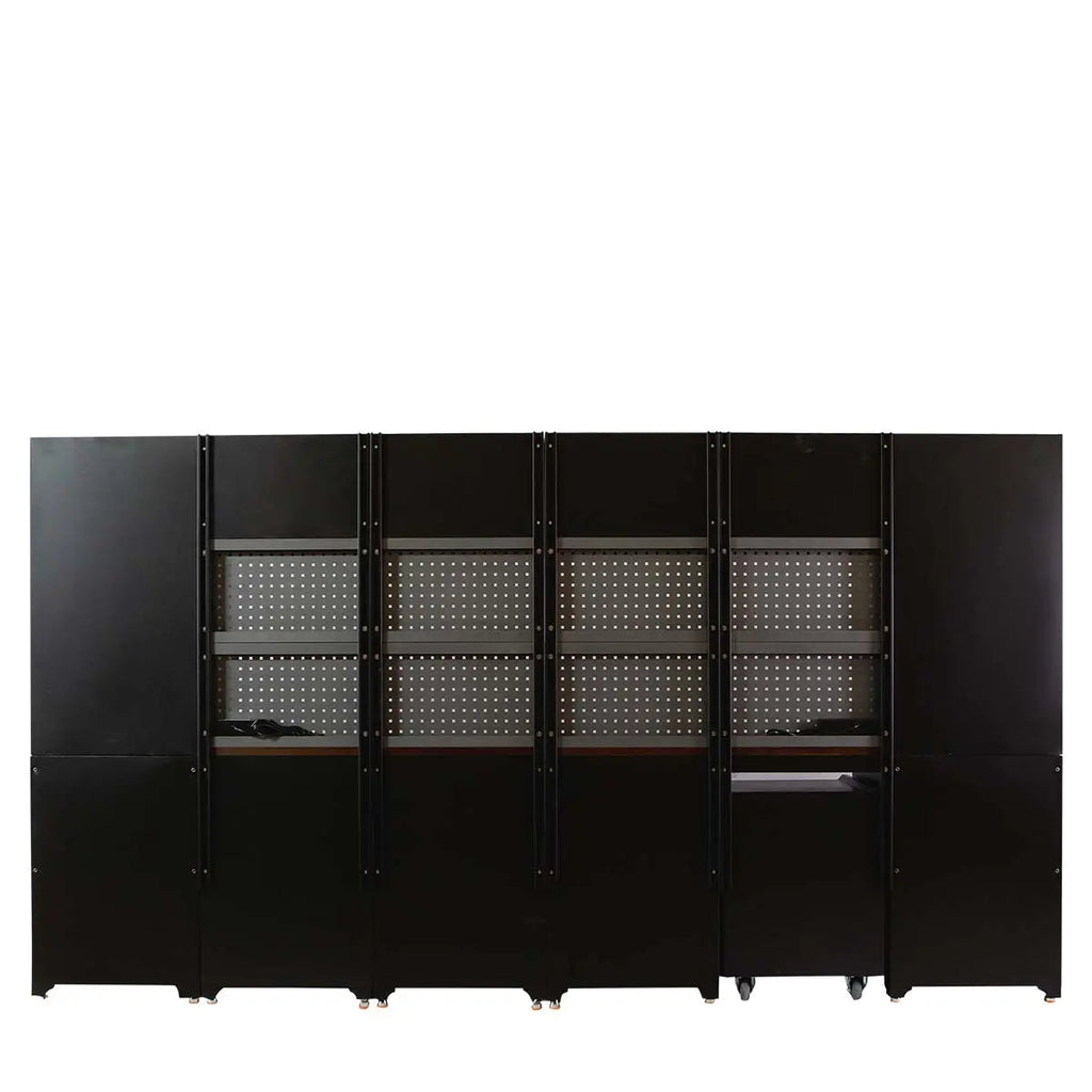 12' Extreme-Duty Steel Garage Tool Chest w/Pegboard, Power Outlets, USB Port, Magnetic Motion LED Lamps, Cabinets & Roll-Out Tool Chest, TMG-WBM12