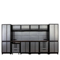 12' Extreme-Duty Steel Garage Tool Chest w/Pegboard, Power Outlets, USB Port, Magnetic Motion LED Lamps, Cabinets & Roll-Out Tool Chest, TMG-WBM12