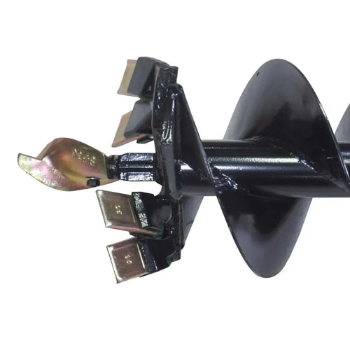12" Post Hole Auger Bit, 48" Height, Fully Welded Cutting Disk, 4 Sharp Cutting Teeth, 2" Hex Connectivity, Built-In Boring Head, High Quality Steel, TMG-PAB12