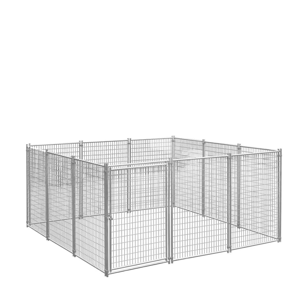 12' x 12' Galvanized Dog Kennel, Easy Assembly, Weather-Resistant, TMG-DCP12