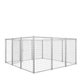 12' x 12' Galvanized Dog Kennel, Easy Assembly, Weather-Resistant, TMG-DCP12