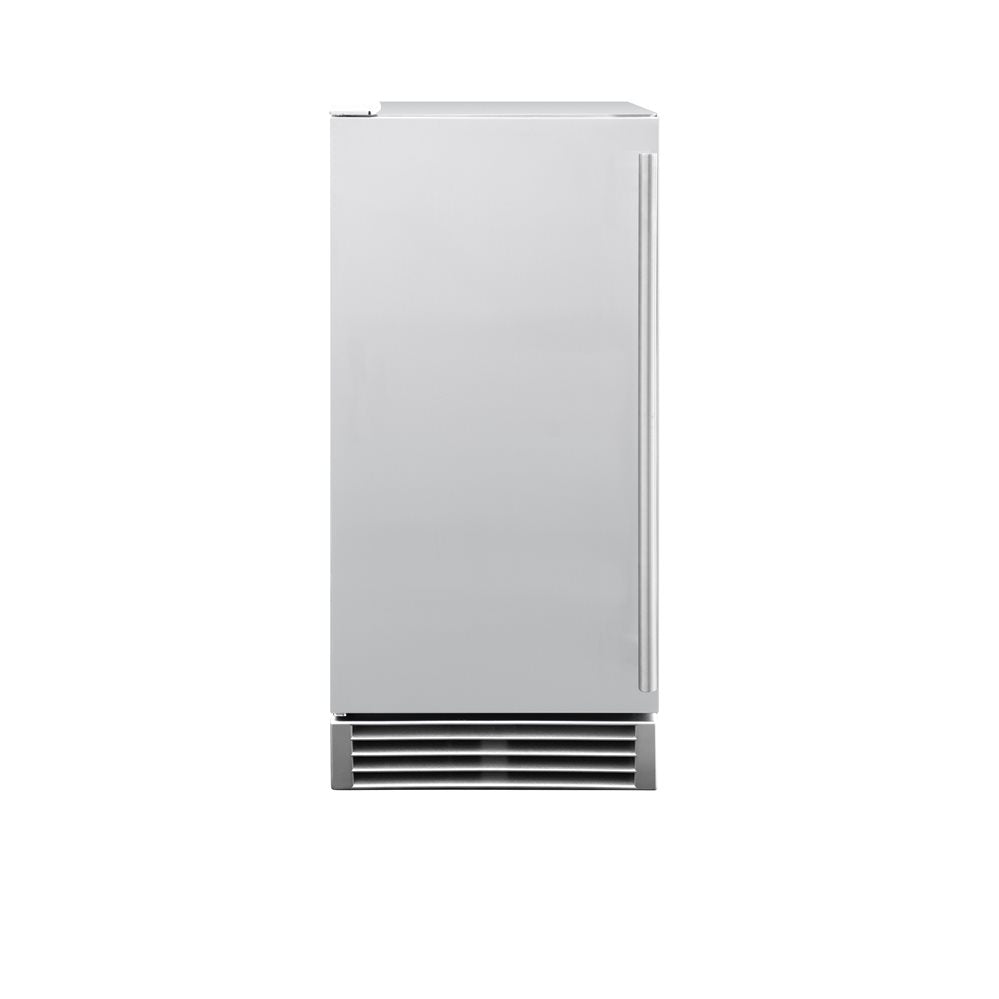 TrueFlame 15" UL Outdoor Rated Ice Maker w/Stainless Door - 50 lb. Capacity