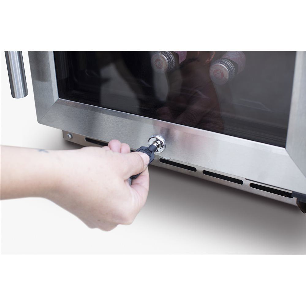 TrueFlame 15" Outdoor Rated Fridge w/Glass Door