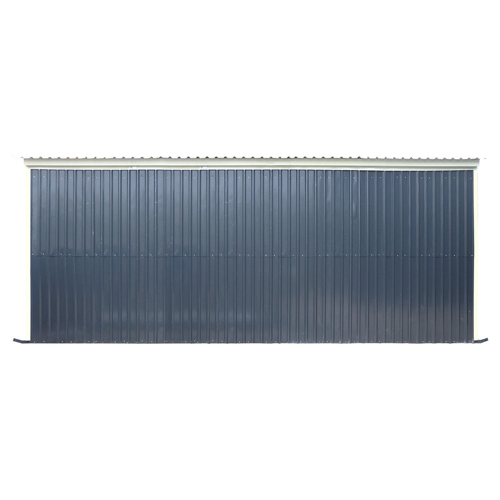 12’ x 27’ Horse Run-In Shed with Portable Skid Mount and Wide Front Opening for Livestock Shelter, Bolts & Nuts Assembling TMG-MSK1227