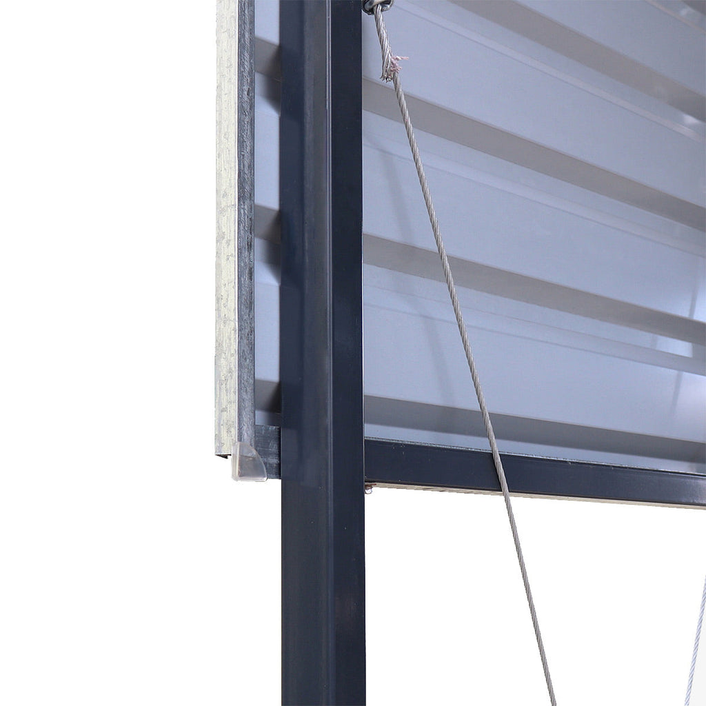 12' x 30' Metal Shed Boat Shelter, 12.3' Peak Height, 11' Clearance TMG-MSB1230
