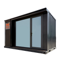 13' Custom Built Steel Container Office, 90 Sq-Ft Working Area, Super Heavy-Duty Galvanized Frame, High-Density Foam Insulation, TMG-SCO13