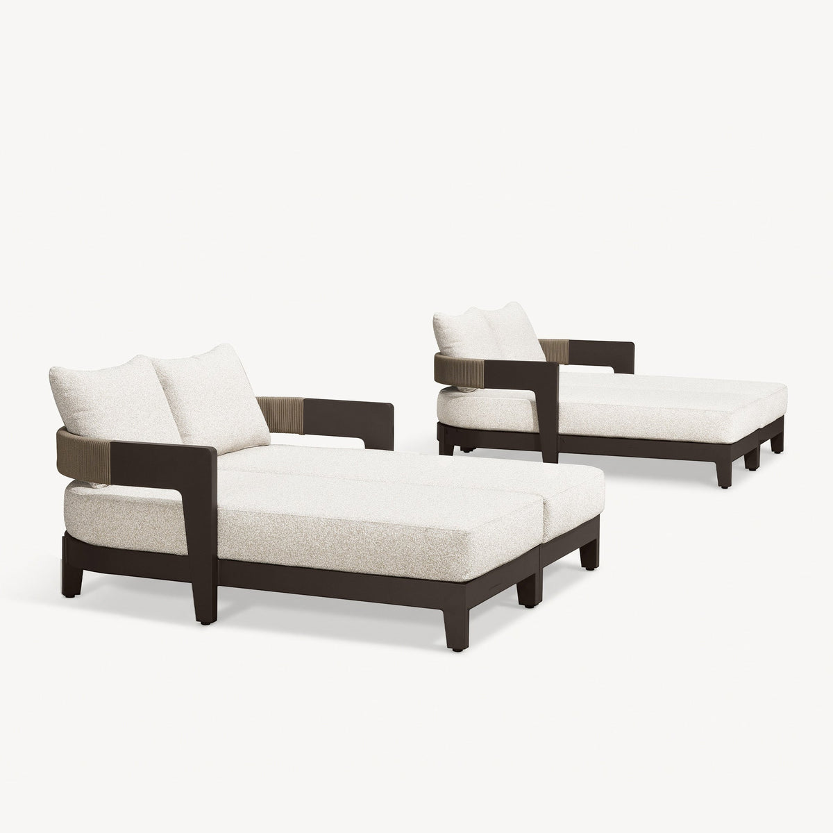 PURPLE LEAF Outdoor daybed Wider Chaise Lounge with Cushion and Pillow