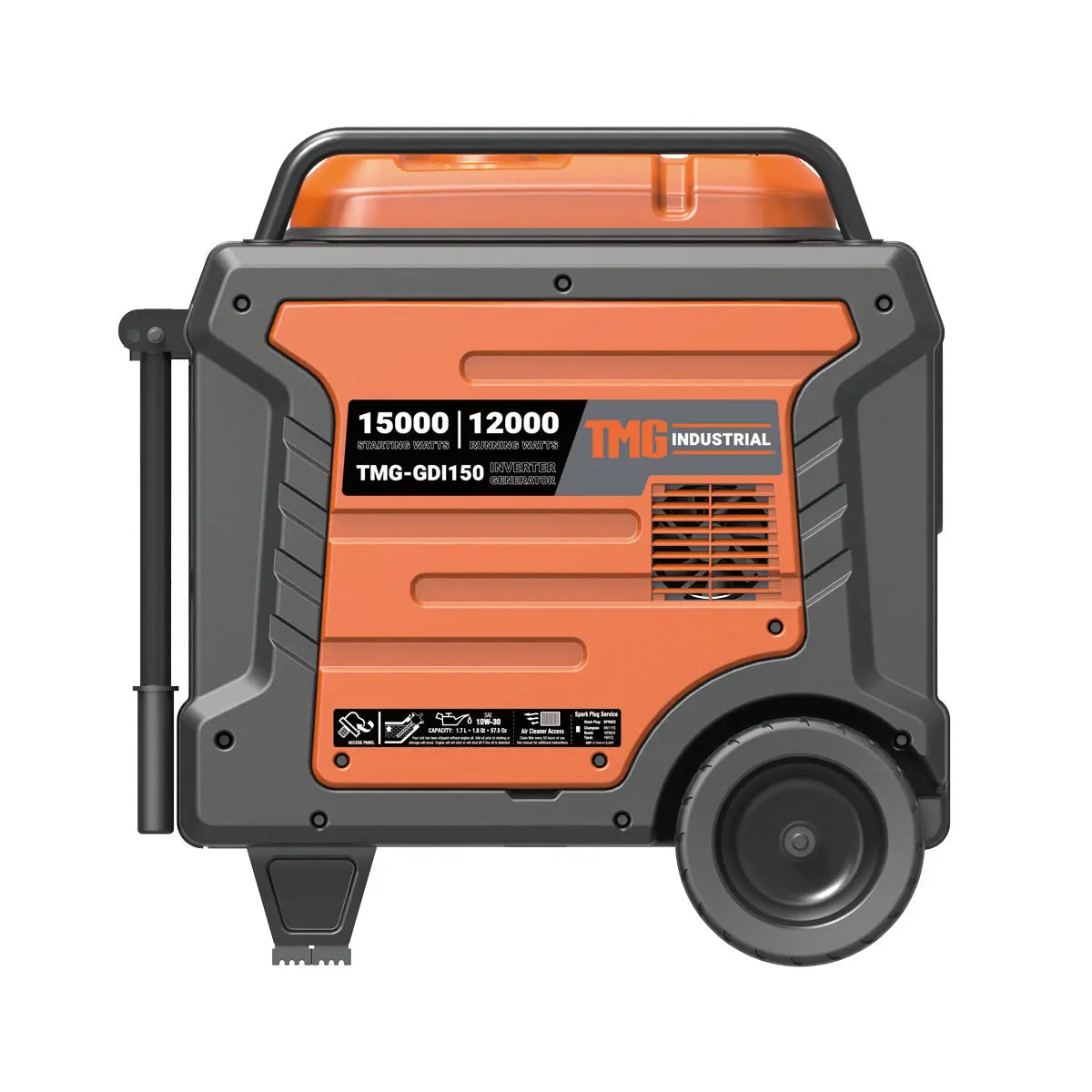 15000 Watt Digital Inverter Portable Generator, 10hrs 50% Load Run Time, EPA Compliance, TMG-GDI150