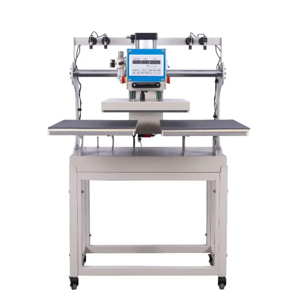 16" x 24" heat press machine, pneumatic up sliding dual platen with infrared positioning, DOBA-HPM1624