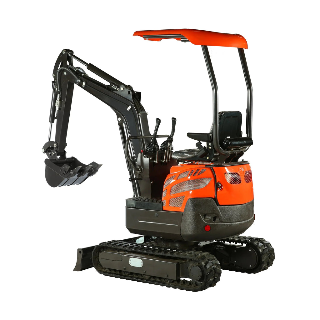1600 KG Compact Mini Excavator, 16 HP Kubota Diesel, KDK Pump, Eaton Motor, 85" Digging Depth TMG-MVE16