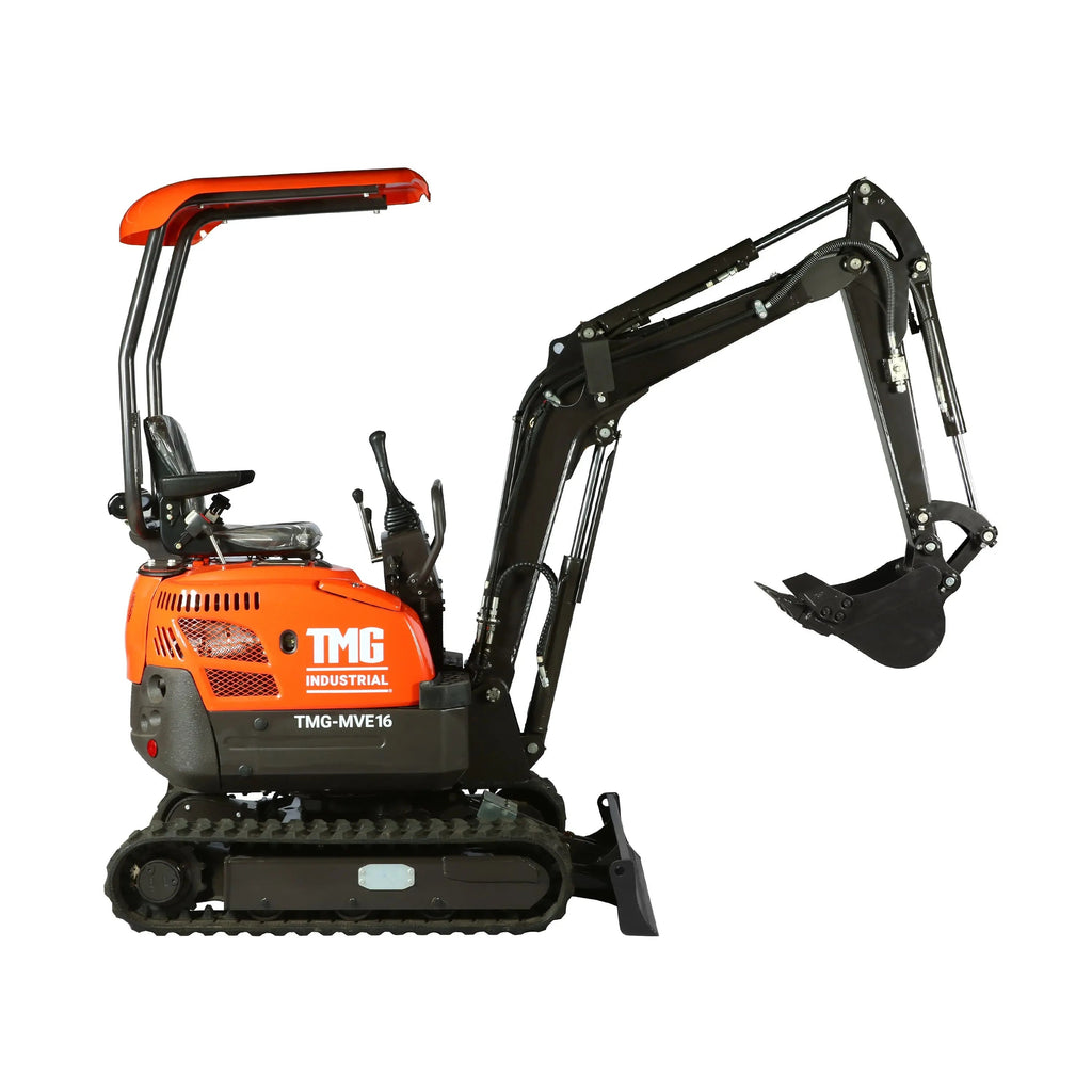 1600 KG Compact Mini Excavator, 16 HP Kubota Diesel, KDK Pump, Eaton Motor, 85" Digging Depth TMG-MVE16