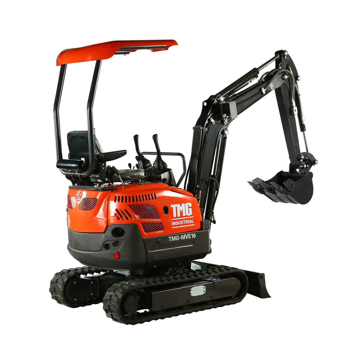 1600 KG Compact Mini Excavator, 16 HP Kubota Diesel, KDK Pump, Eaton Motor, 85" Digging Depth TMG-MVE16