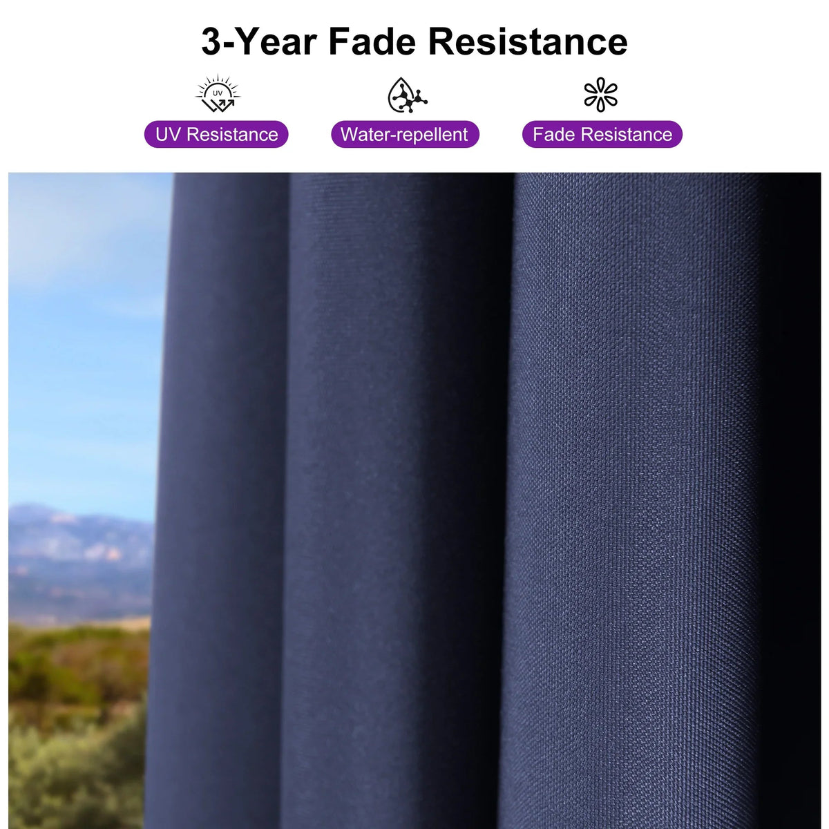PURPLE LEAF Pool Umbrella Outdoor Cantilever Umbrella with In-ground Base