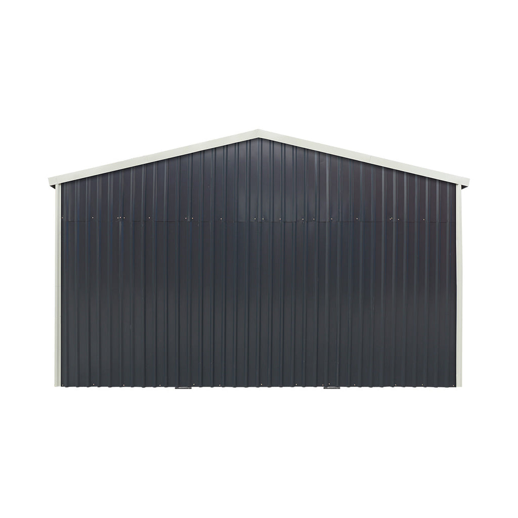16' x 24' Metal Garage Shed with Swing Front & Side Doors, 10'6" Peak Height, TMG-MS1624A