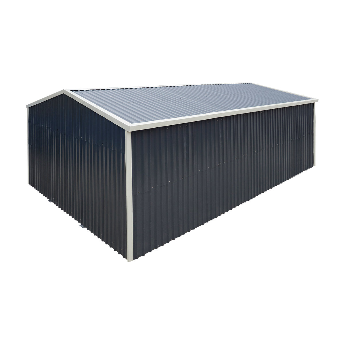 16' x 24' Metal Garage Shed with Swing Front & Side Doors, 10'6" Peak Height, TMG-MS1624A